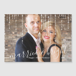 Julfoto med gift och Bright Twinkle Ljus