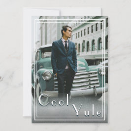 Julfoto med modern Anpassningsbar, Coola Julkort