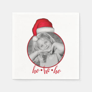 Julfoto med Whimsical Cute Helgdag Pappersservett