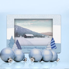 Julfoto med Whimsical Träd Julkort