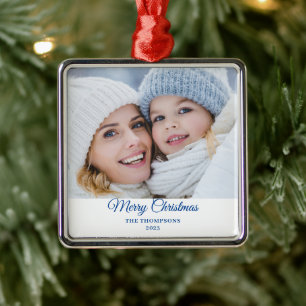Julfoto Namn Ornament
