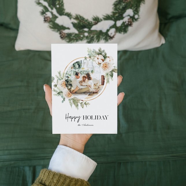 Julfoto och Blommigt andetag |Lycklig Helgdag (Skapare uppladdad)