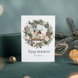 Julfoto och Grönt Gräs |Lycklig Helgdag