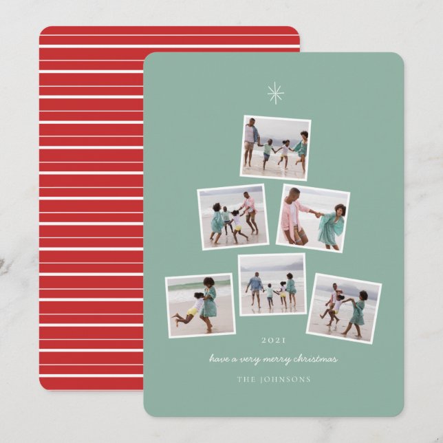 Julfoto Träd (Fram/baksida)