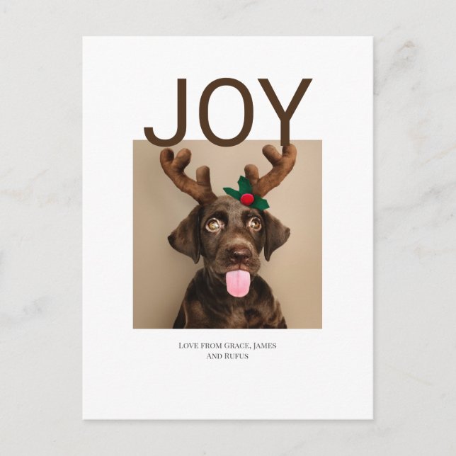 Julfoto (vykort tillbaka) vykort (Framsida)