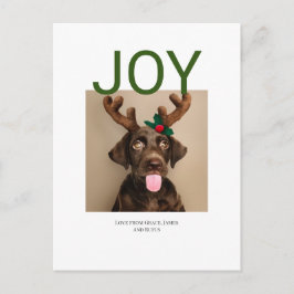 Julfoto (vykort tillbaka) vykort