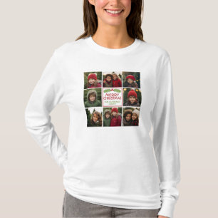 JulfotoCollage med det lantliga gräset Tee Shirt