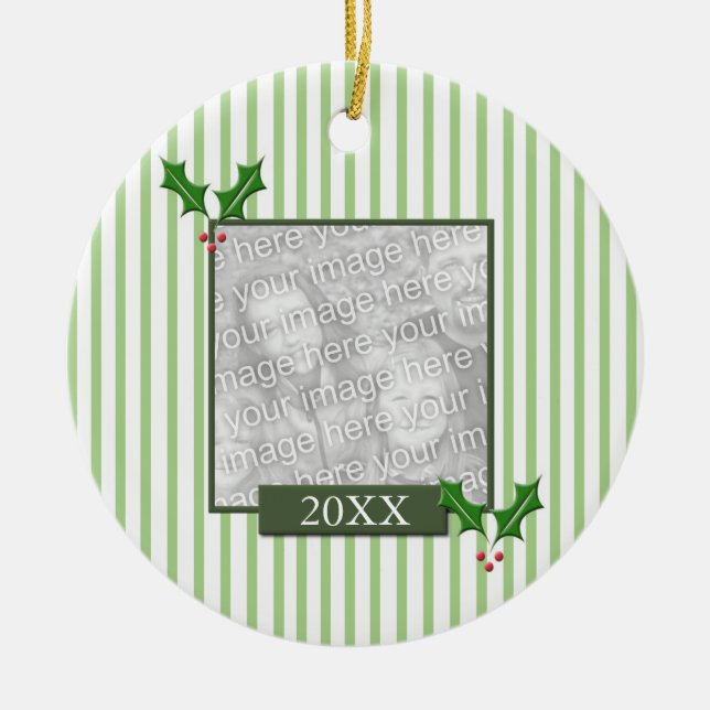 Julfotodekoration Julgransprydnad Keramik (Framsidan)