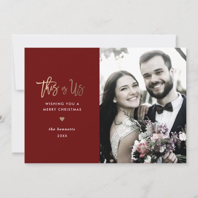 Julfotokort *Det här är oss* Inbjudningar (Framsida)