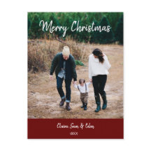 Julfotokort - enkel calligrafi i Bild