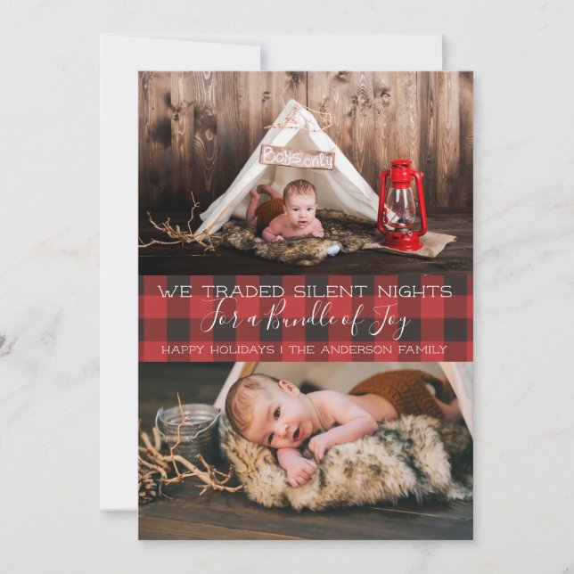 Julfotokort - Tyst natt Julkort (Framsida)