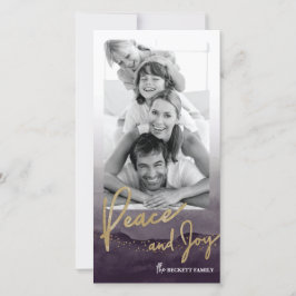 Julfotokort - Vattenfärger, fred och glädje Julkort