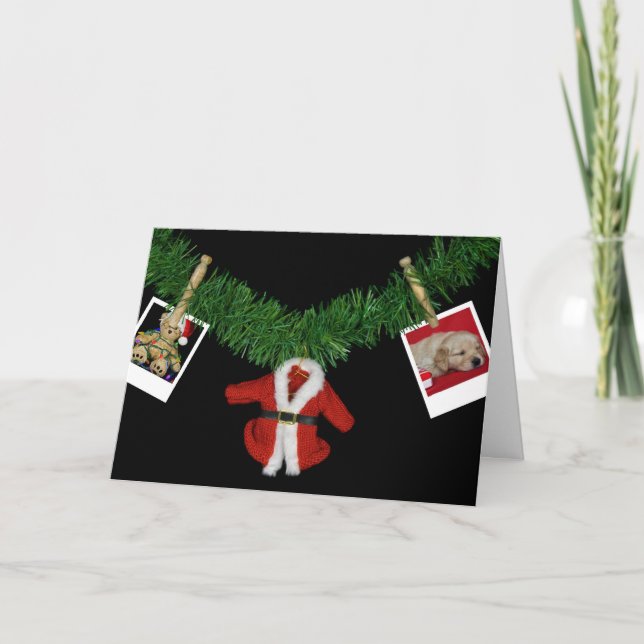 Julfoton på helgdag helgkort (Framsida)