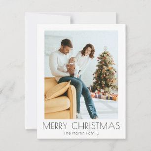Julfotopatal - minimalt, modernt, enkelt Helgdag-k Julkort