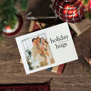 Julfotopatfamilj Helgdag Hugs Vykort