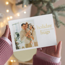 Julfotopatfamilj | Helgdag Hugs vykort