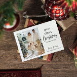 Julfotopatfamilj | Vår första jul Vykort<br><div class="desc">Julfotopatfamilj | Vår första jul</div>