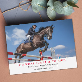 Julfotoport för Equestrians Julkort