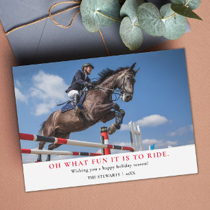 Julfotoport för Equestrians Julkort