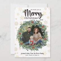 Julfotoport för Golden Snöflingor