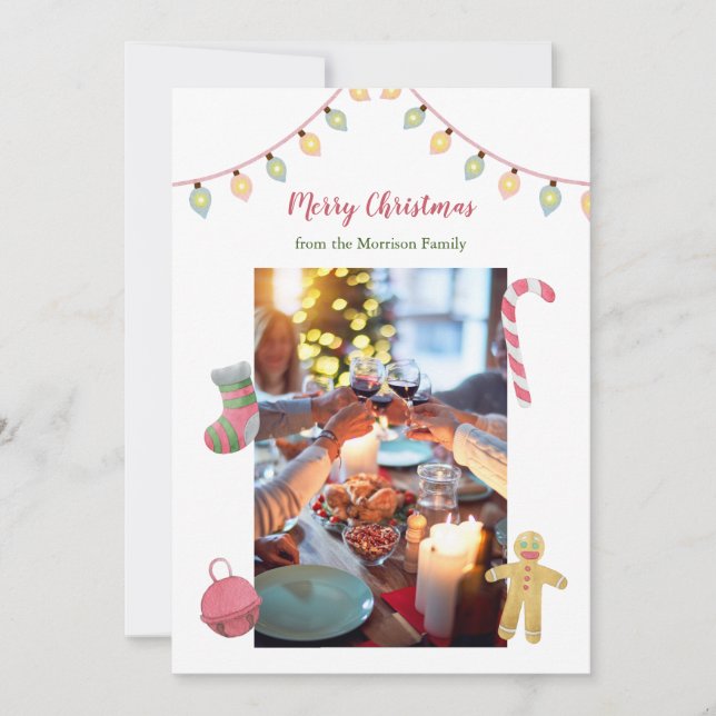 Julfotoport, Helgdag-kort, Bild jul Julkort (Framsida)
