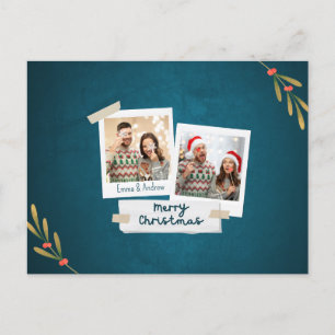 Julfotoport med Hälsning Helg Vykort