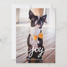 Julfotoport med Hand plockade-typografi