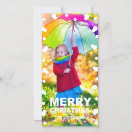 Julfotoport Snöflingor Julkort