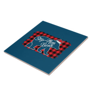 Julfotsteg Mamma Bear Jul Red Play Buffal Kakelplatta