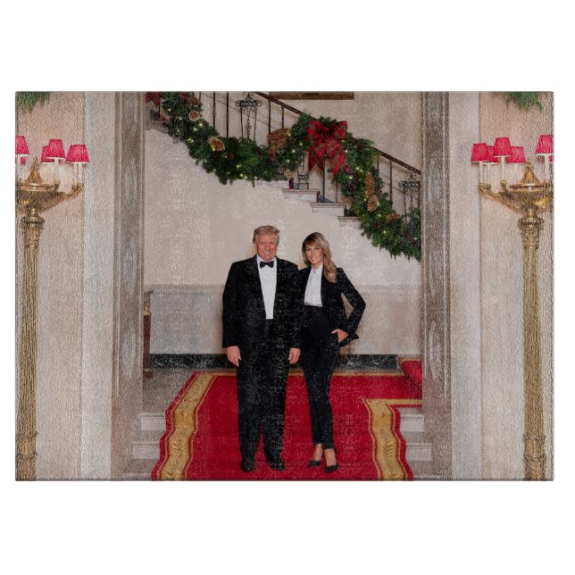 Julfotsteg President Donald Trump & Melania (Framsidan)