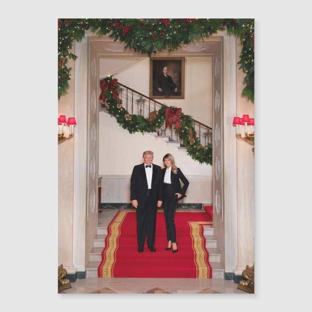 Julfotsteg President Donald Trump & Melania (Framsida)