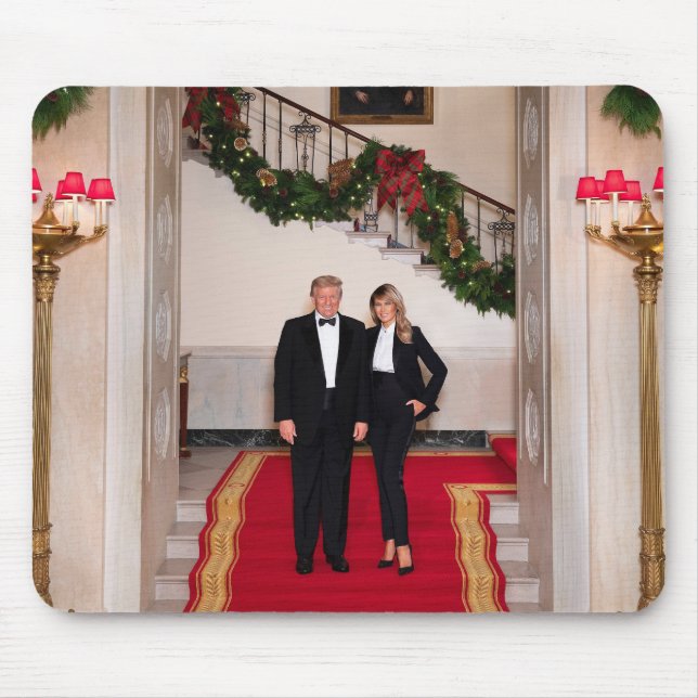 Julfotsteg President Donald Trump & Melania Musmatta (Framsidan)