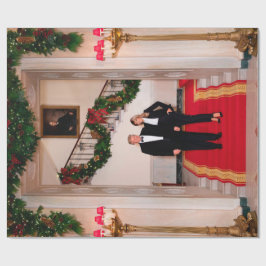 Julfotsteg President Donald Trump & Melania Presentpapper