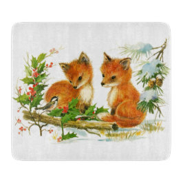 Julfoxar för Cute Vintage