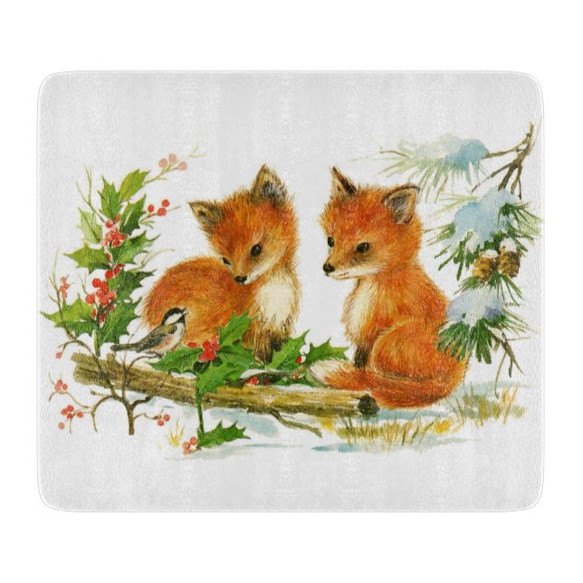 Julfoxar för Cute Vintage (Framsidan)