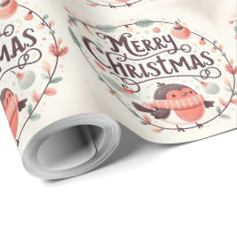 Julfoxor och kaniner med grumlig vätska presentpapper