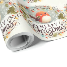 Julfoxor och kaniner med grumlig vätska presentpapper