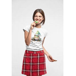 Julfrå, anpassningsbar, fryst t shirt