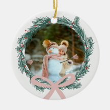 Julfrand med Rosa Ribbon Photo