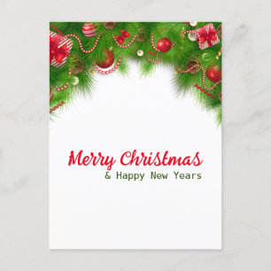 Julfrand och Röda Lökar och Presenter Helg Vykort