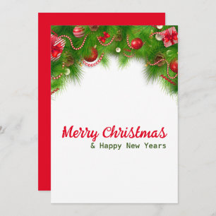 Julfrand och Röda Lökar och Presenter Julkort