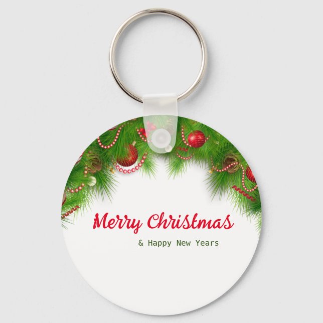 Julfrand och Röda Lökar och Presenter Nyckelring (Framsida)