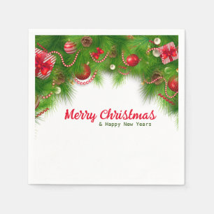 Julfrand och Röda Lökar och Presenter Pappra Pappersservett