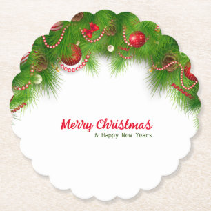 Julfrand och Röda Lökar och Presenter Underlägg Papper