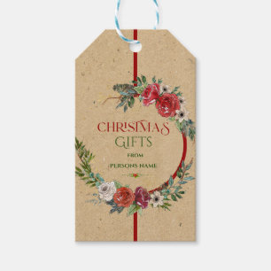 Julfrand, typografi pappra struktur presentetikett