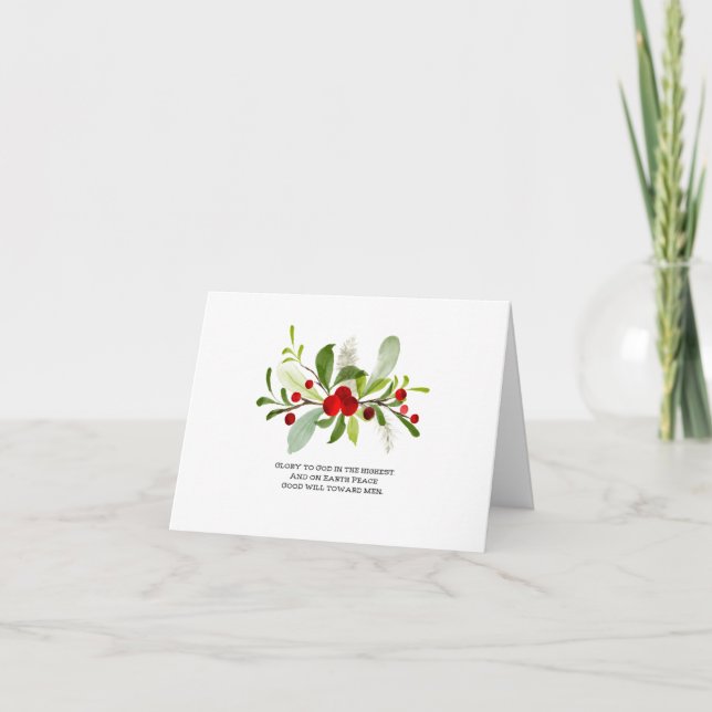 Julfred och goodwill helgkort (Framsida)