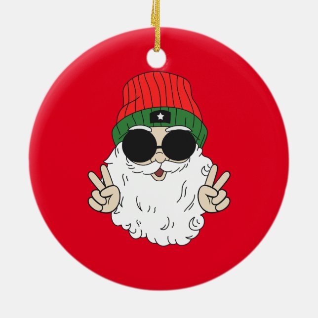 Julfreden 2023 julgransprydnad keramik (Baksidan)