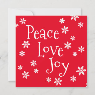 Julfreden Kärlek Joy White Snowflake
