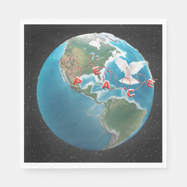 Julfreden med White Dove Pappersservett (Framsidan)