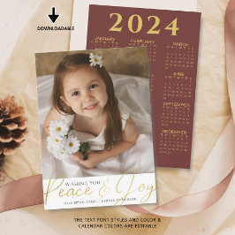 Julfreden och JURISKRIVET Foto 2024-kalender Julkort